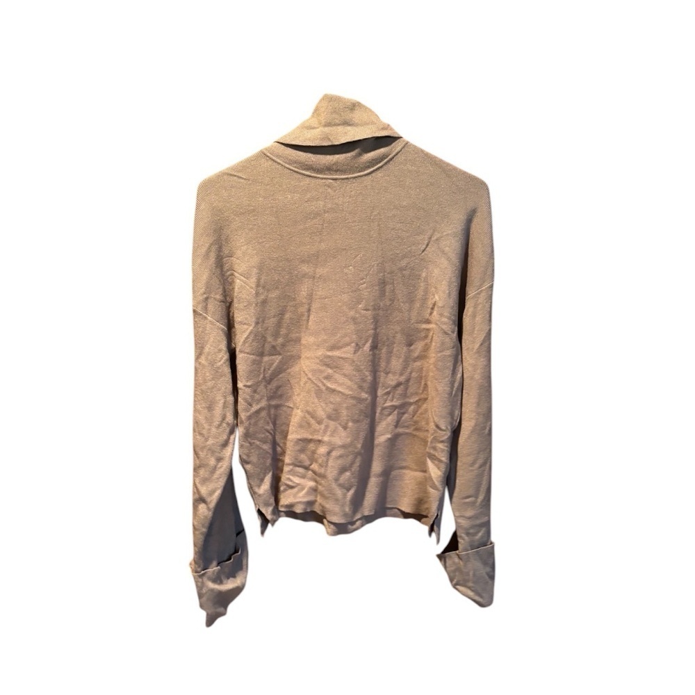 Noisy May Clog Long Sleeve Turtleneck Knit Top in Frost Gray XS NWT Flawed